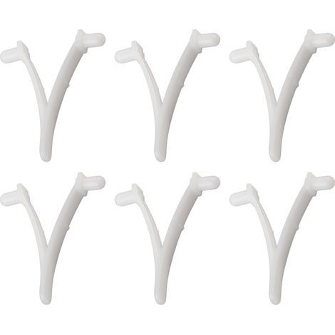 Set mit 6 V-förmigen Schmetterlingsclips - für Poolzubehör (Bürste, Rechen, Skimmer, Saugkopf) (1/5)