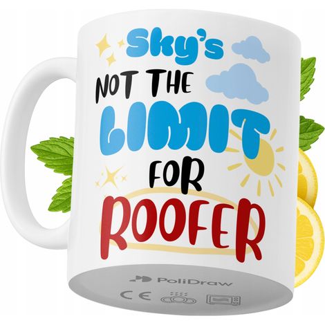 Mug humoristique pour couvreur, avec un texte amusant et un design graphique original. Idéal pour les anniversaires, les fêtes et les occasions spéciales. Mug premium pour la maison, le bureau et le t (1/5)