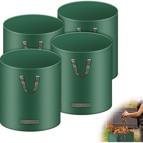 4x 272L Sacs Jardin déchets, autoportants, pliables, avec poignées (1/5)