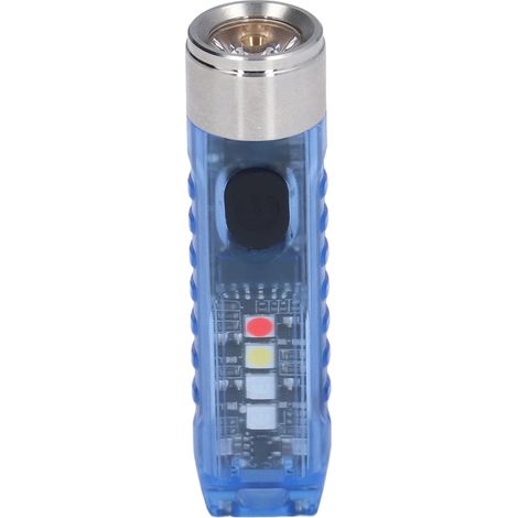 Lampe Torche Portative 10 Modes Éclairage 5 LED Recharge Rapide Type C IP65 Étanche Aimantée Bleue (1/5)
