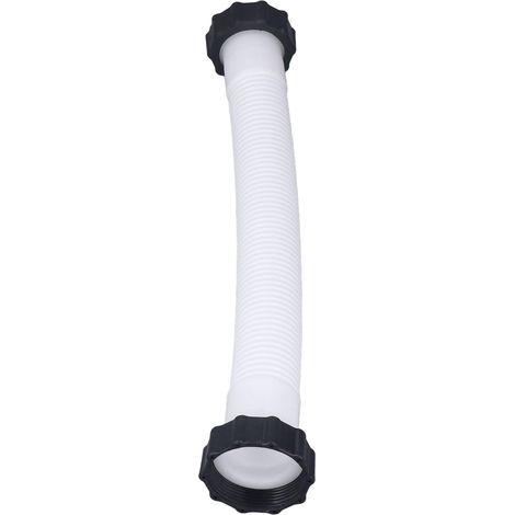 Tuyau de Piscine, Tuyau de Remplacement de Pompe de Piscine PE de 1,5 Pouces de Diamètre pour Piscines Hors Sol Blanc (0,4 m) (1/5)