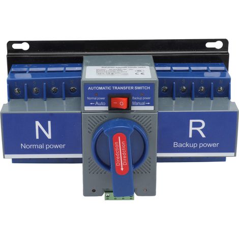 Interrupteur de transfert automatique double puissance 400V AC avec protection contre les surcharges, boîtier PC, commutateur de basculement pour banque (1/5)