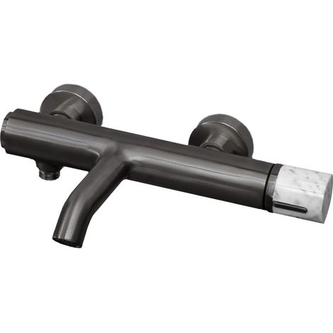 Essebagno Manopola miscelatore vasca-doccia meccanico marmo grigio metallizzato