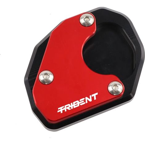 (Rouge) Extension de béquille latérale, support et plaque de renfort, accessoires moto compatibles avec Trident 660 (2020, 2021, 2022) maxpower (1/4)