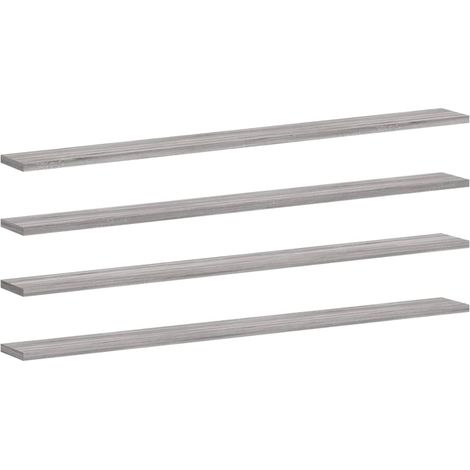 Maison Exclusive - Wandregale 4 Stk. Grau Sonoma 100x10x1,5 cm Ho
