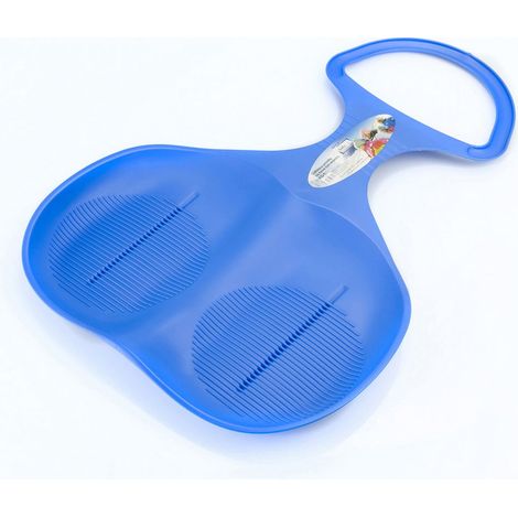 Slittino a Paletta da Neve con Manico Ergonomico Blu per Bambini e Divertimento