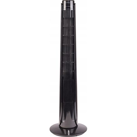 Ventilatore a colonna con telecomando, nero, 45W