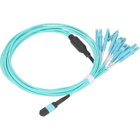 Câble de brassage fibre optique multimode 12 cœurs 10 Gigabit MPOLC (1/5)
