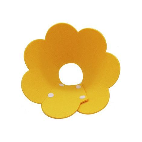 Filz-Halsband mit Sonnenblumenmuster für Hunde und Katzen, Anti-Leck- und Wundschutzhalsband (Gelb, XS - Super Small (geeignet für Katzen unter 1 Jahr)) (1/5)