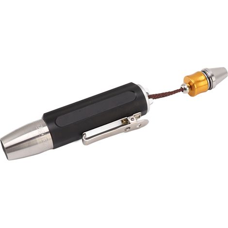 Lampe torche LED d'identification du jade pour bijoux, à 3 sources lumineuses et à intensité variable, noire. (1/5)