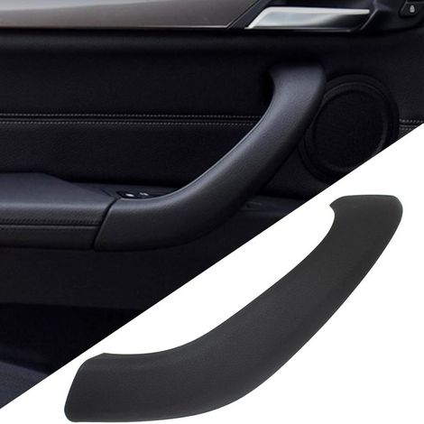 Cache de poignée de porte pour BMW X1/X2, cache de poignée de porte extérieure, cache extérieur de remplacement compatible avec BMW X1 F48 F49 2015-2020, X2 F39 2017-2020 (noir mat gauche) (1/5)