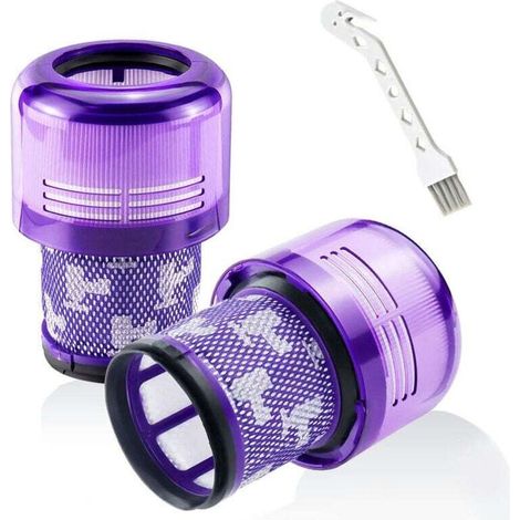 Confezione da 2 filtri per Dyson V11 Absolute Extra Pro - DY-970013-0 - Filtro HEPA di ricambio lavabile - Sostituisce V11 Torque Drive Animal - V15 Detect Aspirapolvere cordless SV14 SV17 SV22 -Crezu
