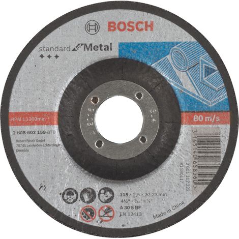 Disco corte metal 115x2,5x22,23mm standard bosch