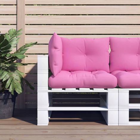 Lot de 3 Coussins de palette,Coussins Siège Dossier de Chaise rose tissu Oxford -AD47599 (1/5)