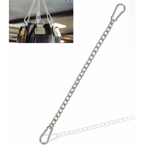 Cadena de extensión para sillas colgantes, sillones colgantes y hamacas con dos mosquetones, longitud ajustable. (1/5)