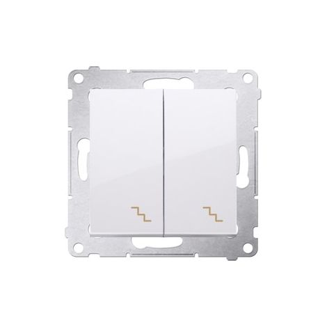 Interruptor de escalera doble 10 AX, blanco Simon54