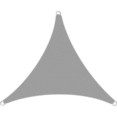 Sonnensegel Sonnenschutzsegel Sonnendach Sonnenschutz UV-Schutz Sichtschutz HDPE Grau / 3x3x3m (Dreieck) (1/2)