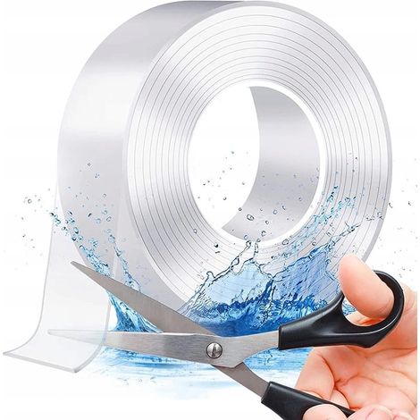 Nastro biadesivo nano resistente e riutilizzabile da 3 m