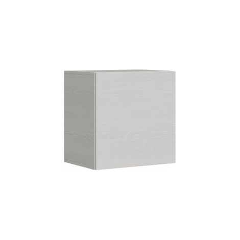 Casier murale porte battante frêne blanc Ela L60xH60xP40