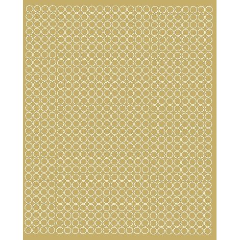 Pegatinas circulares de 7 mm, pegatinas circulares con puntos, 720 piezas, oro mate