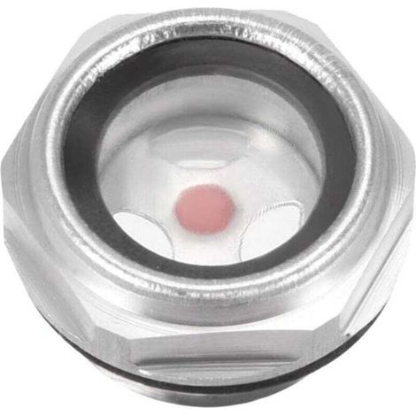 Indicatore livello olio, spia livello olio, raccordo per compressore d'aria, tappo in lega di alluminio con filettatura maschio da 1/2 PT e O-ring (1/4)