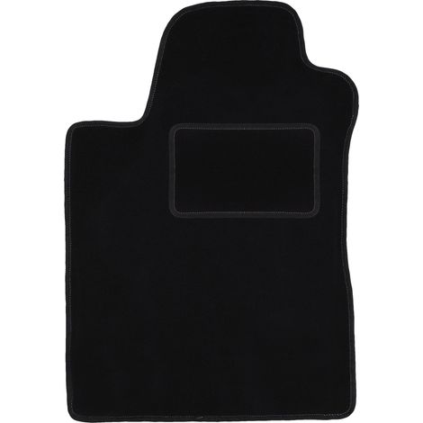 Alfombrilla de terciopelo para el conductor para: Toyota Corolla Verso II minivan (2004-2009) negra