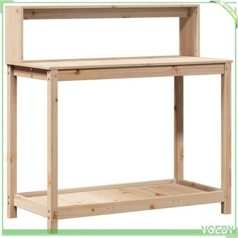Table de rempotage - FAFEICY - 832412 - pin massif - 108 x 50 x 109,5 cm - charge 60 kg (1/5)