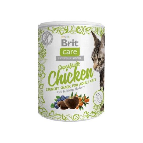 BRIT CARE SNACK SUPERFRUITS POULET POULET ARGOUSIER MYRTILLE 100 G VAT005076