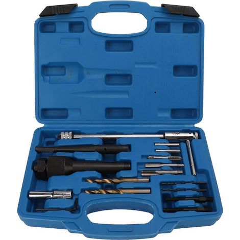 16-teiliges Glühkerzen-Ausbauwerkzeug, tragbar, metrischer Stahl, sicher für beschädigte 8-mm- und 10-mm-Glühkerzen (1/5)