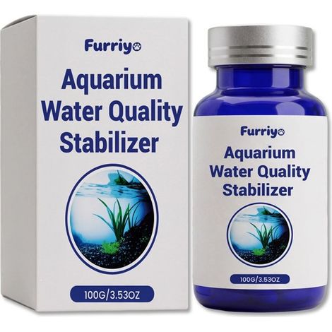 Furriyo Aquarienwasserstabilisator – Stabilisiert die Wasserqualität, reinigt Wasser, milde Formel, für die Aquarienpflege (1/5)