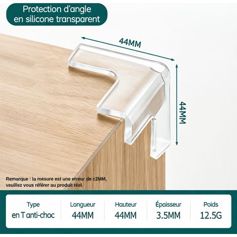 Coin de protection d'angle pour meuble grand modèle en T souple anti-choc réf 2800 15 × 9 × 11 cm 13 g – Livraison gratuite