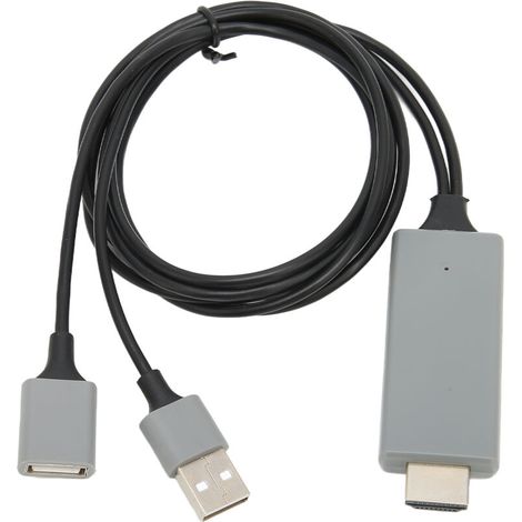 HDTV 1080P Cable Adapter, HD Multimedia Interface for TV Screen, Projector, Black (1/5)