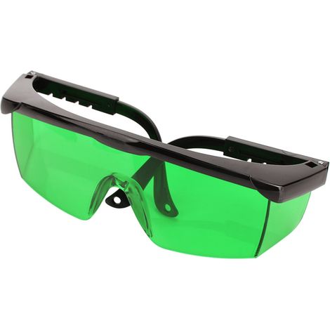 Lunettes de protection pour niveau laser avec vision améliorée grâce à leur faisceau laser (vertes) (1/5)