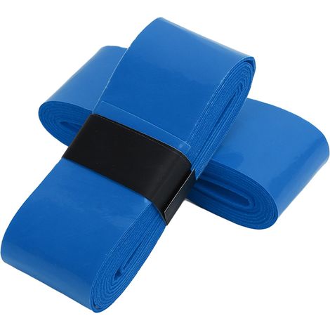 2 Paires de Poignées Antidérapantes pour Baguettes de Batterie, Absorption de Transpiration, Manche en PU Bleu (1/5)