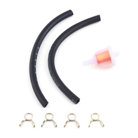 QORVA- 4 clips de tubes Filtre de carburant à essence universel, kit de filtre, caoutchouc 6 mm pour 49cc-160cc Mini Moto Repair Dirt Bike Remplacement (1/5)