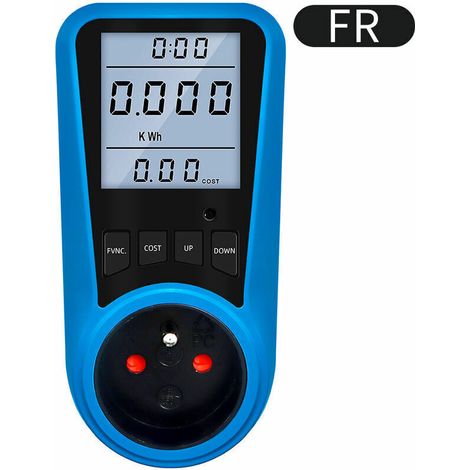 Misuratore di corrente digitale, spina UE, voltmetro CA, tester di energia, spina standard US UK AU FR BR IT (1/4)