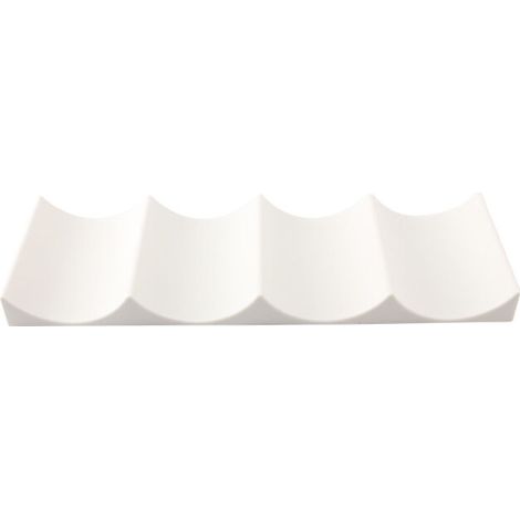 （Blanc）Porte Bouteille Frigo 1 Pièces Tapis de Rangement à Bouteille Casier à Bouteilles en Plastique Empilable Étagère à Vin Porte Bouteille pour Cuisine Réfrigérateur (1/5)