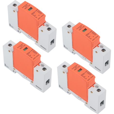 Parafoudre Modulaire 4P+1, Disjoncteur de Protection AC 420V, Rail DIN, Paratonnerre RMU1-C20, Dispositif de Protection Surtension (1/5)