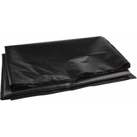 Revêtement de bassin en caoutchouc PEHD noir pour petits étangs, bassins à poissons, fontaine de jardin 3 x 3 m