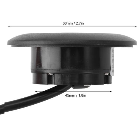 Ortviai Prise Murale Intégrée pour Bureau avec Ports USB-A et USB-C, Noir – Chargeur de Table pour Canapé, Table de Chevet et Bureau (1/4)