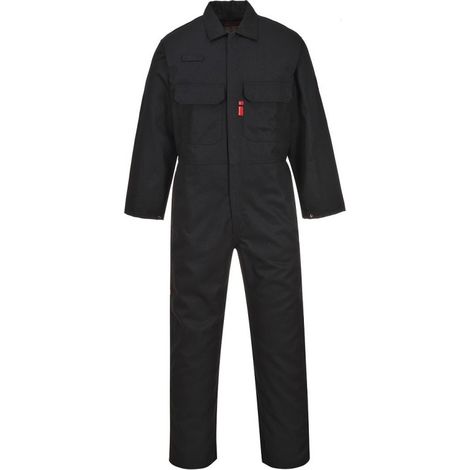 Combinaison Bizweld Retardateur de flammes Portwest Noir XL. (1/2)