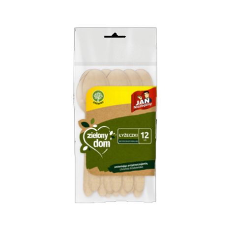 Set di 12 cucchiai di legno ecologici Jan Niezbędny
