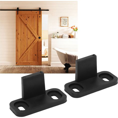 Guide de Plancher pour Porte de Grange Monté au Sol Réglable sans Fente Pièces de Quincaillerie (1/5)
