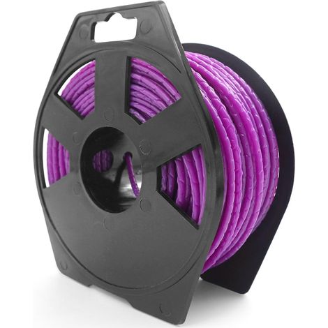 Hochleistungs-Schneidfaden, Trimmerfaden, 2,4 mm (0,095 Zoll) x 44 m (144 Fuß) Nylon-Trimmerfaden mit geprägter Einkerbung, Unkrautschneidfaden (1/5)