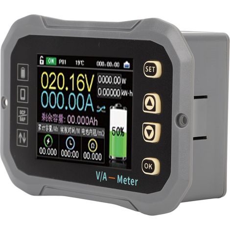 100-A-Batteriemonitor mit Shunt, 0–120 V, drahtloses Voltmeter/Amperemeter, Coulometer für Wohnmobil, Auto, Golfwagen, Boot (1/5)