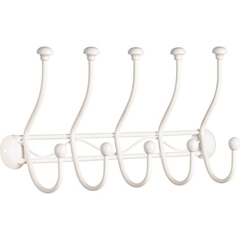 Premier Housewares Chic Wall Screw Fixing 10 Hook Hanger
