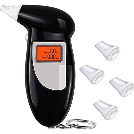Alcootest Électronique Portable, Testeur d'alcool Professionnel avec 4 Embouts Buccaux (1/5)