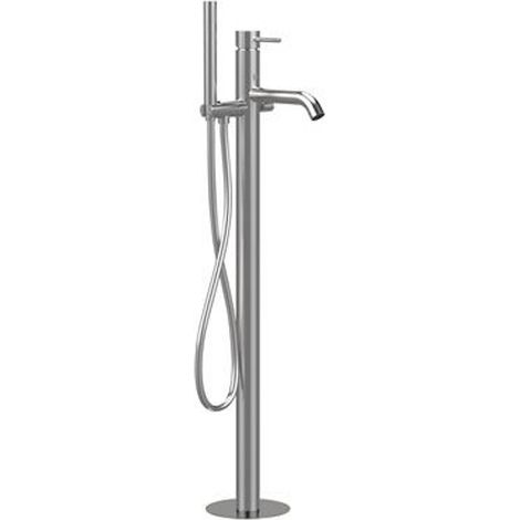 Miscelatore bordo vasca da pavimento acciaio inox - Serie X Style Inox (1/3)