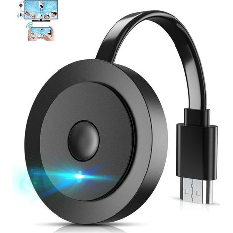 Dongle HDMI sans Fil HD Adaptateur TV, Wireless Smart Media Player Streaming, WiFi Display Screen Casting pour Miracast/Airplay/iOS/Mac OS/Android/Windows/DLNA pour surveiller Le projecteur (1/5)