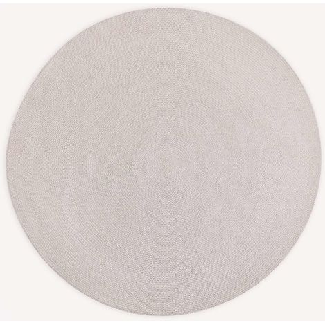 SKLUM Runder Teppich aus Polypropylen (Ø200 cm) Lisandra Helles Grau